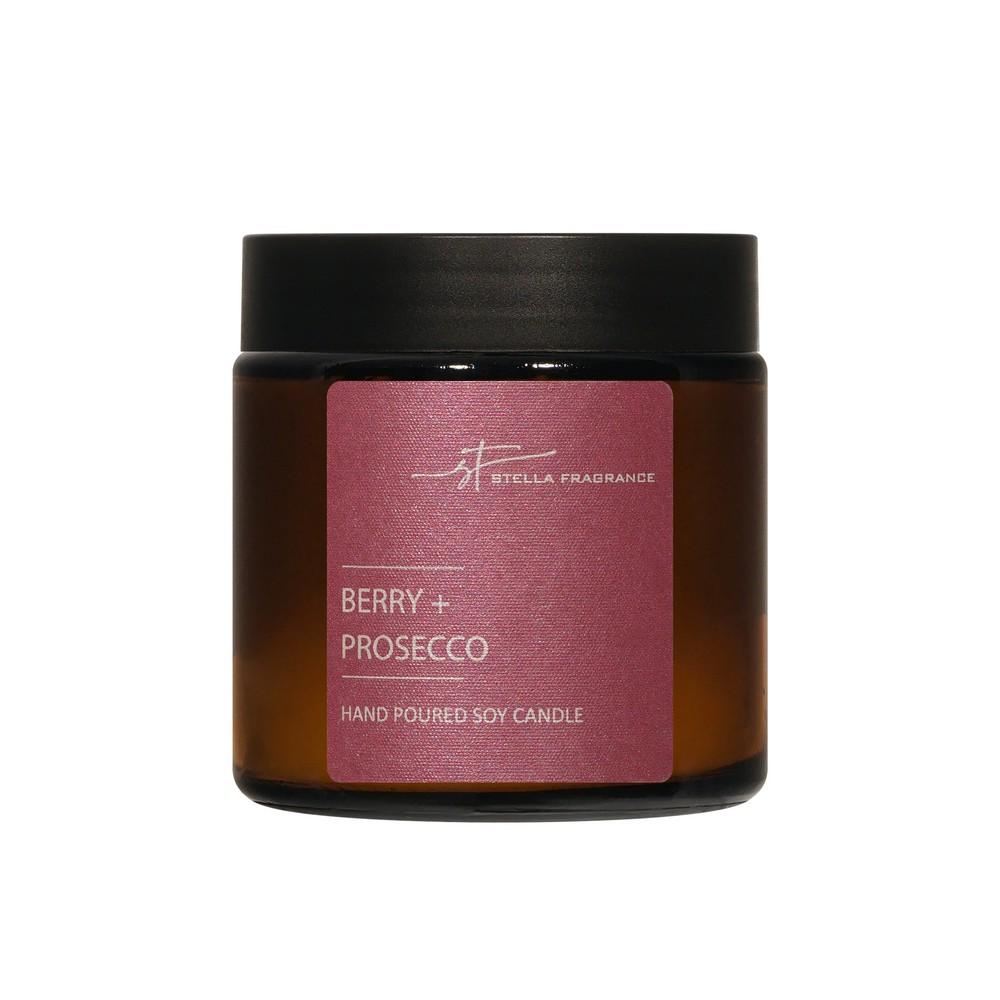 Свеча ароматическая Stella Fragrance Berry + Prosecco 90г