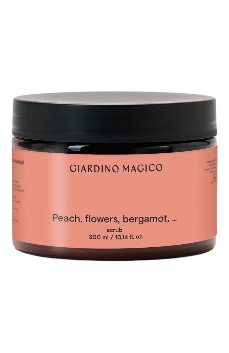 Скраб для тела Peach, Flowers, Bergamot (300ml)
