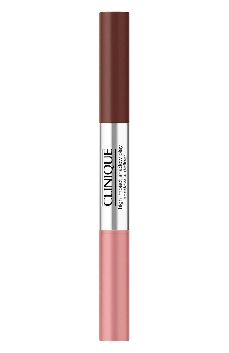 Двусторонние тени для век в карандаше High Impact Shadow Play, оттенок Black Honey + Pink Honey