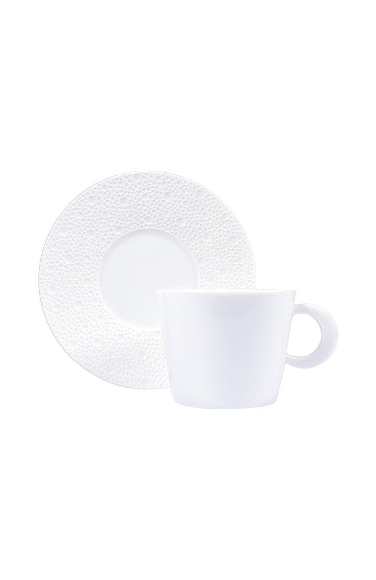 Чайная чашка с блюдцем Ecume White