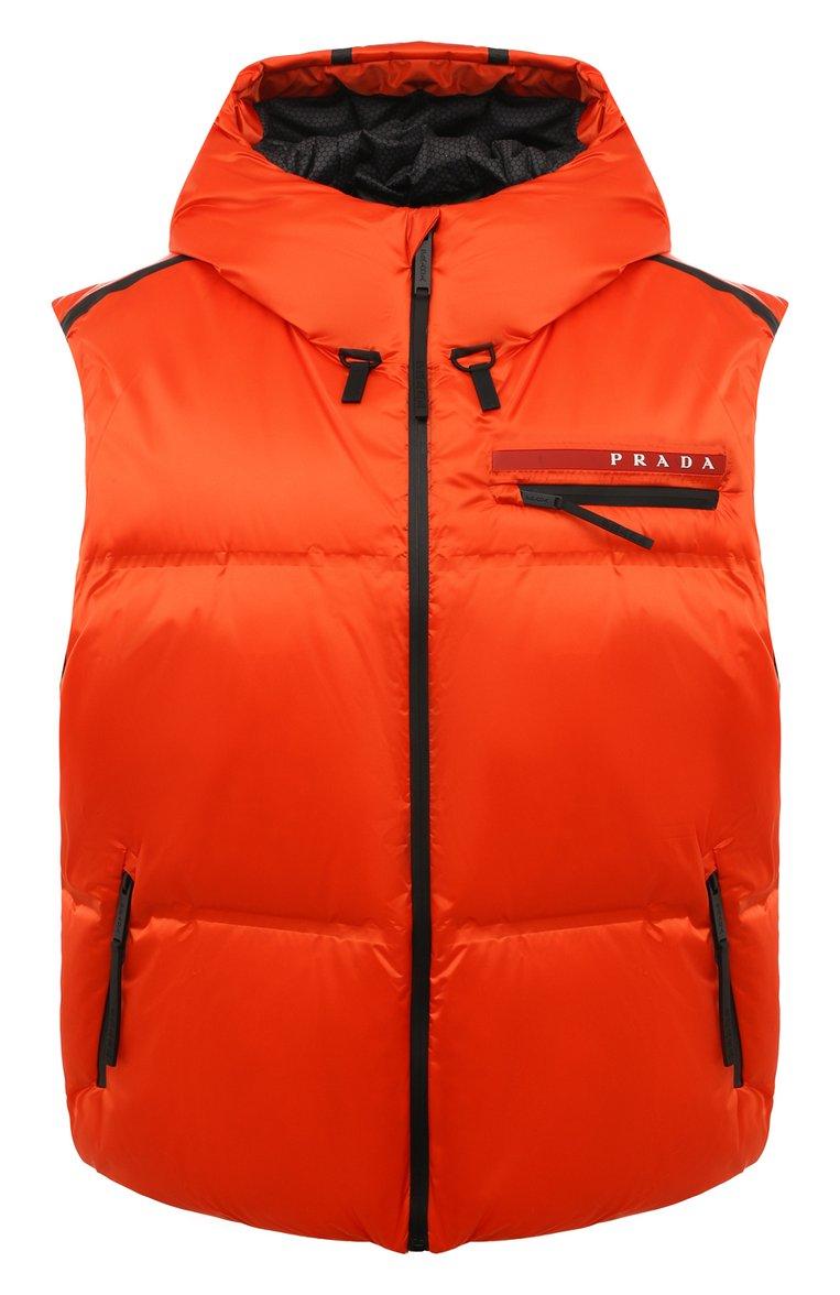 Пуховый жилет Prada Linea Rossa