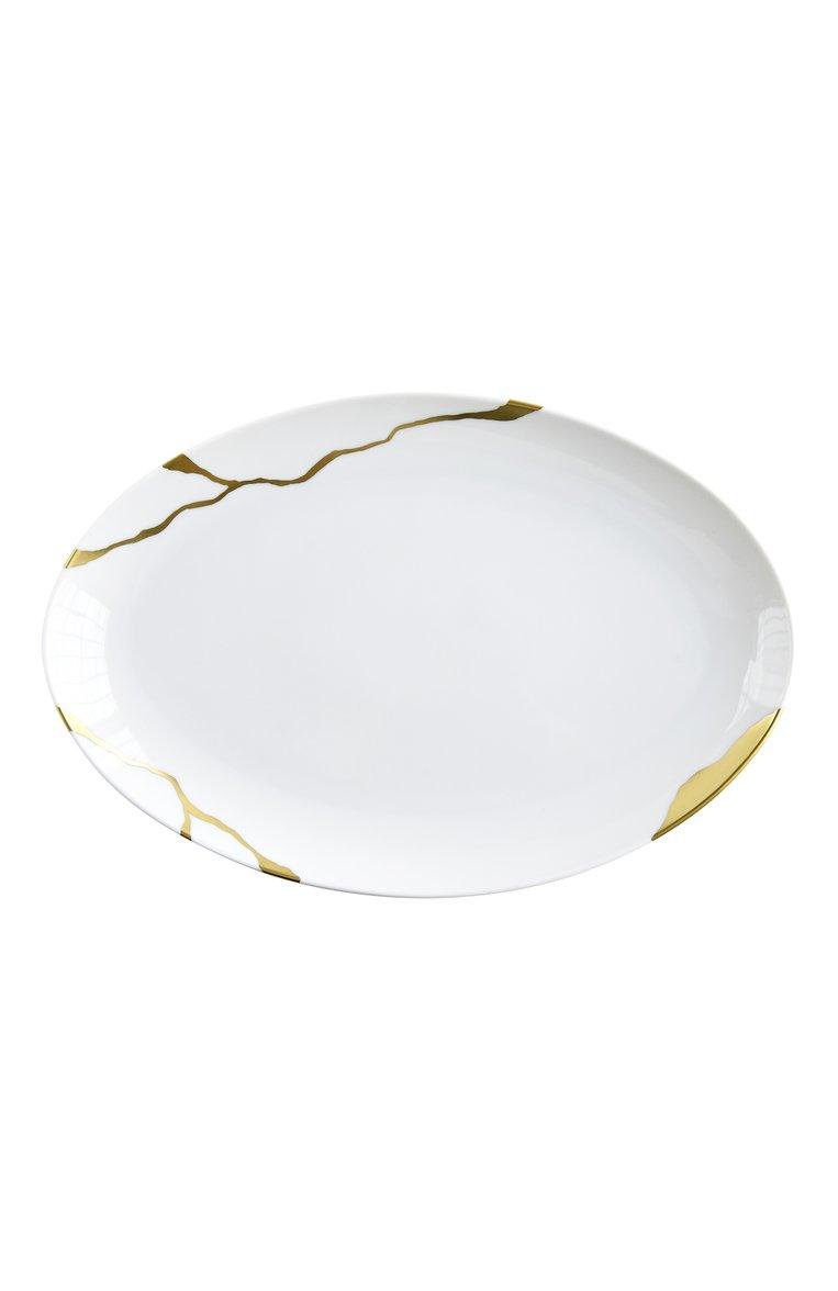 Блюдо овальное Kintsugi
