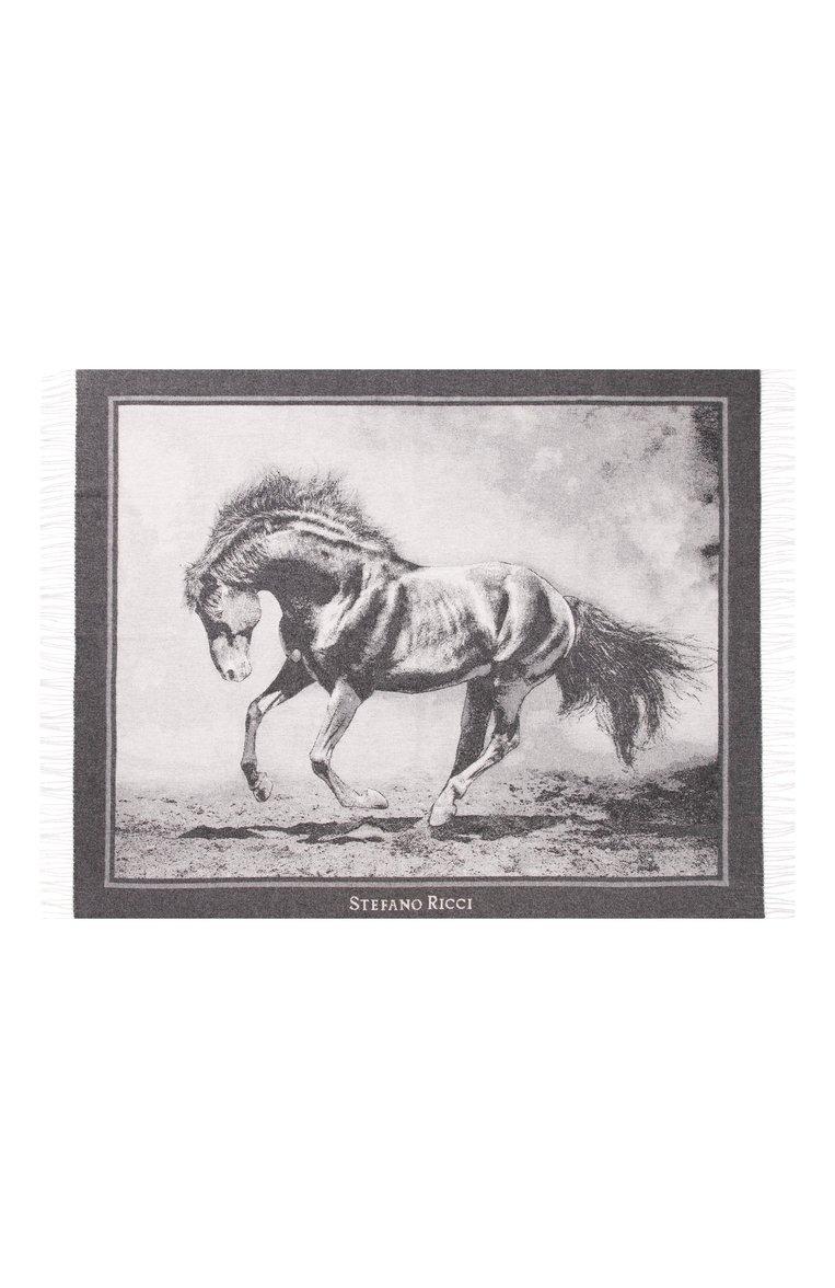 Кашемировый плед Jaquard Cavallo