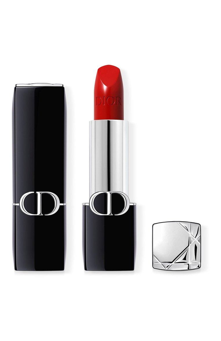 Помада для губ с сатиновым финишем Rouge Dior, оттенок 999 (3,5g)