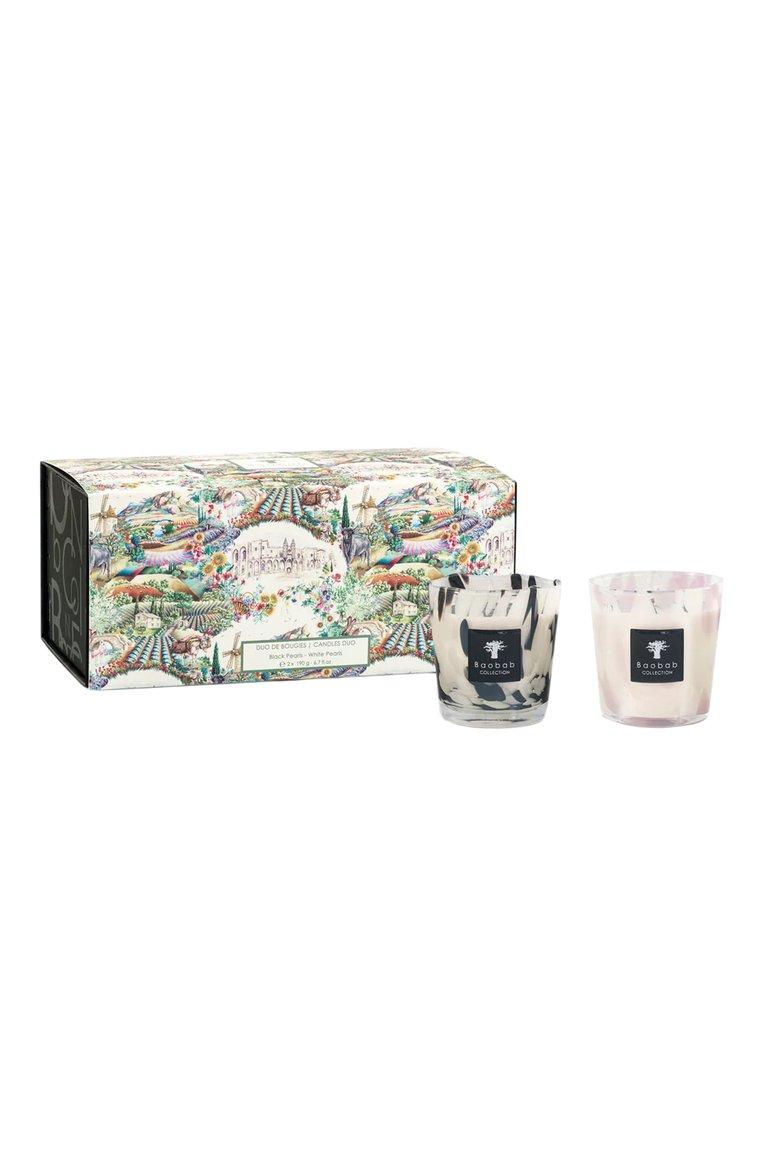 Набор свечей Pearls Duo Max One Black-White (2x190g)