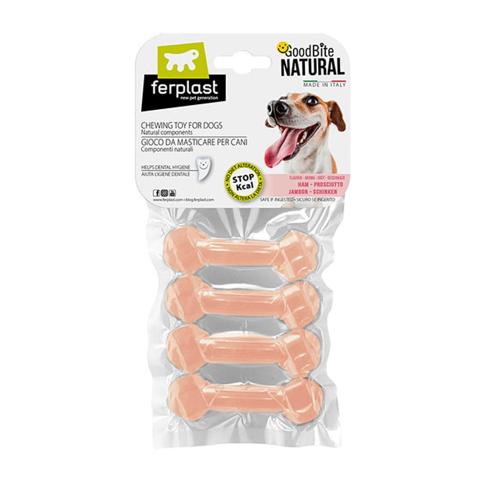 Ferplast Лакомство Goodbite Жевательная игрушка со вкусом ветчины для мелких и средних собак, XS, 30 гр.