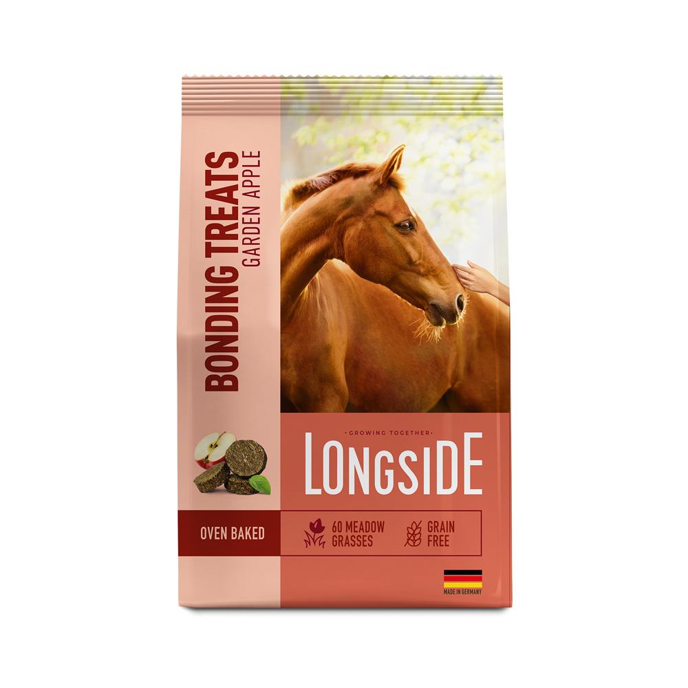 LONGSIDE Лакомство для лошадей с яблоком, 500 гр.