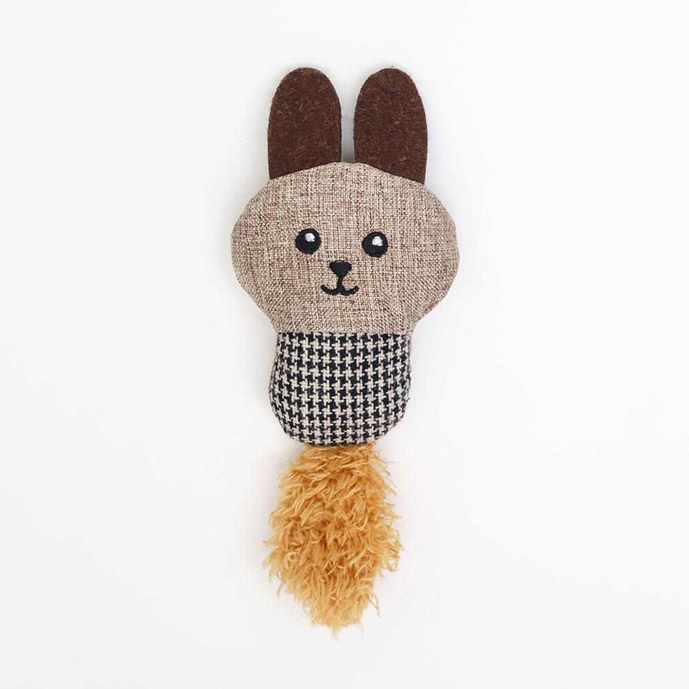 RURRI Игрушка для кошек Зайка, 6,5х3х16 см