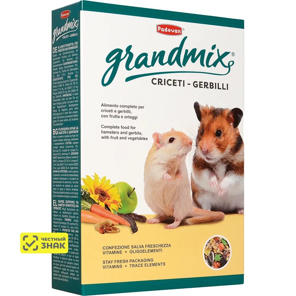 Padovan Grandmix Criceti-Gerbilli Корм для хомяков и мышей, 400 гр.