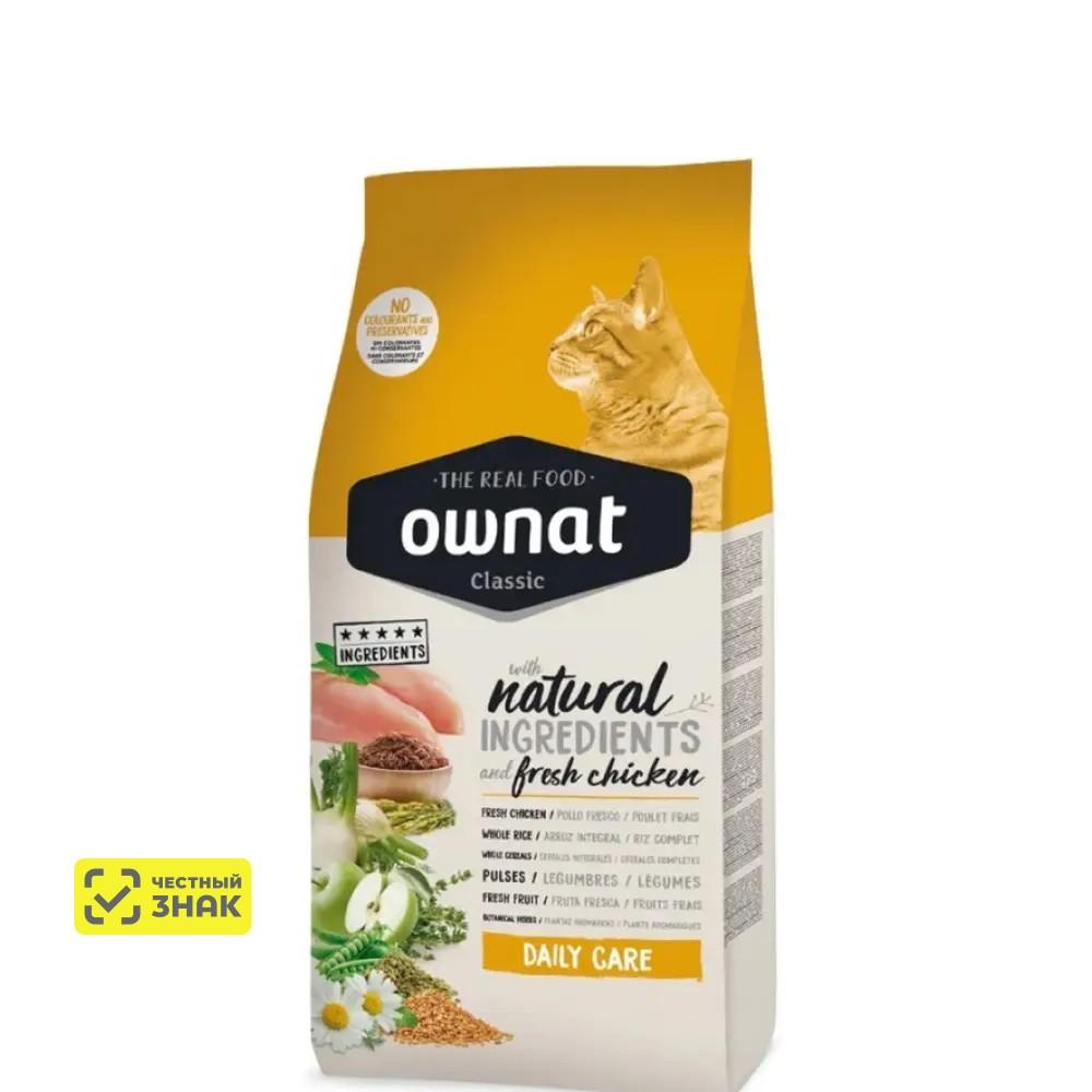 Ownat Classic Сухой корм для кошек Ежедневная забота, с курицей, 1.5 кг