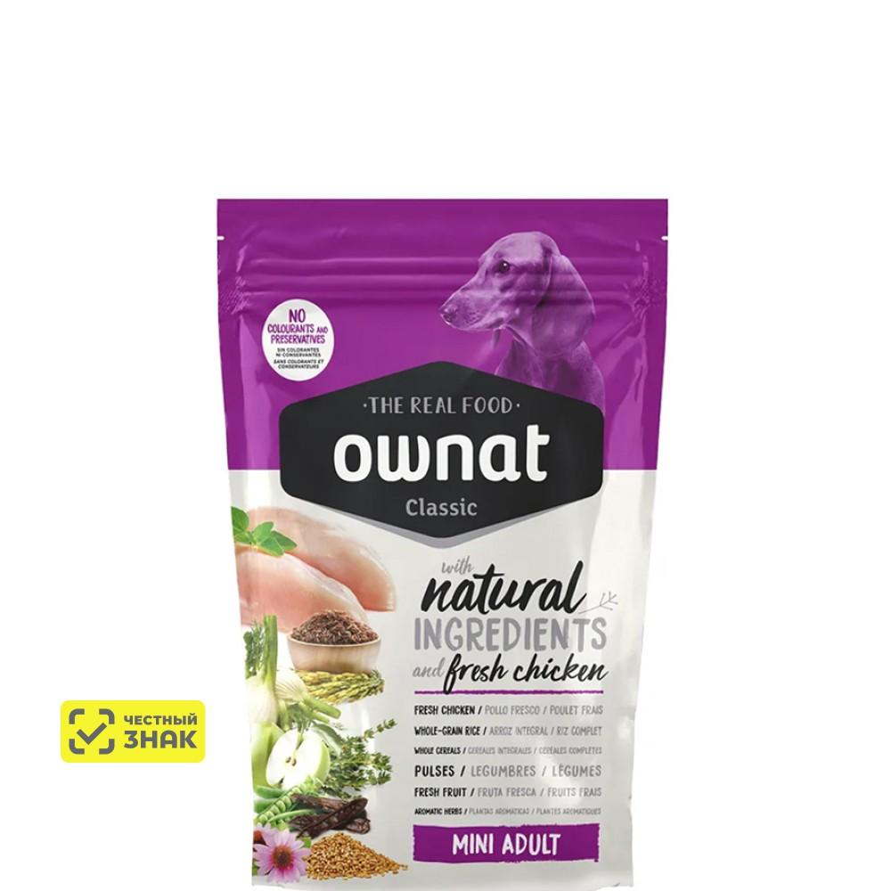 Ownat Mini Adult Classic Сухой корм для взрослых собак мелких пород, с курицей, 400 гр.