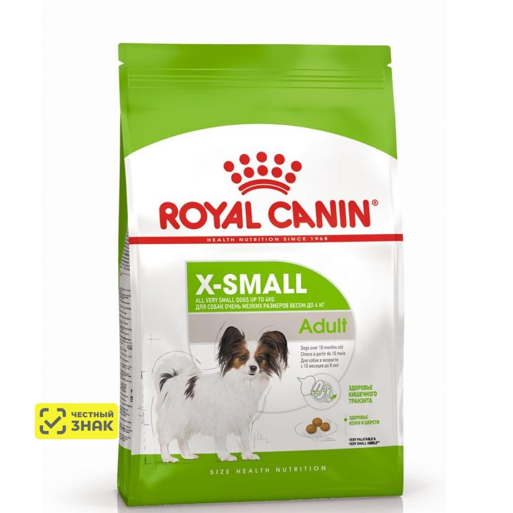 Royal Canin X-Small Adult Сухой корм для миниатюрных собак от 10 месяцев до 8 лет, 3 кг