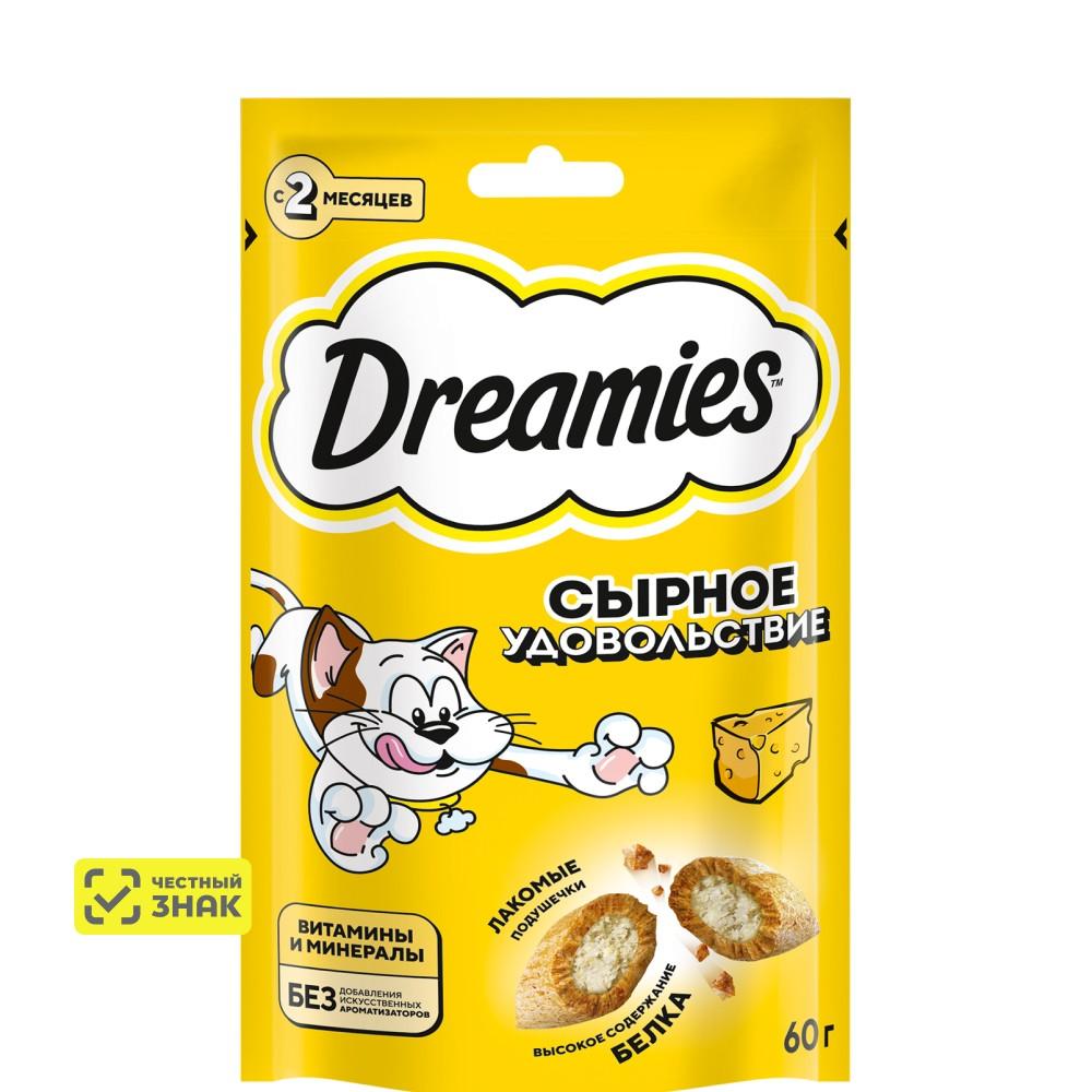 Dreamies Лакомство Подушечки с сыром для кошек, 60 гр.