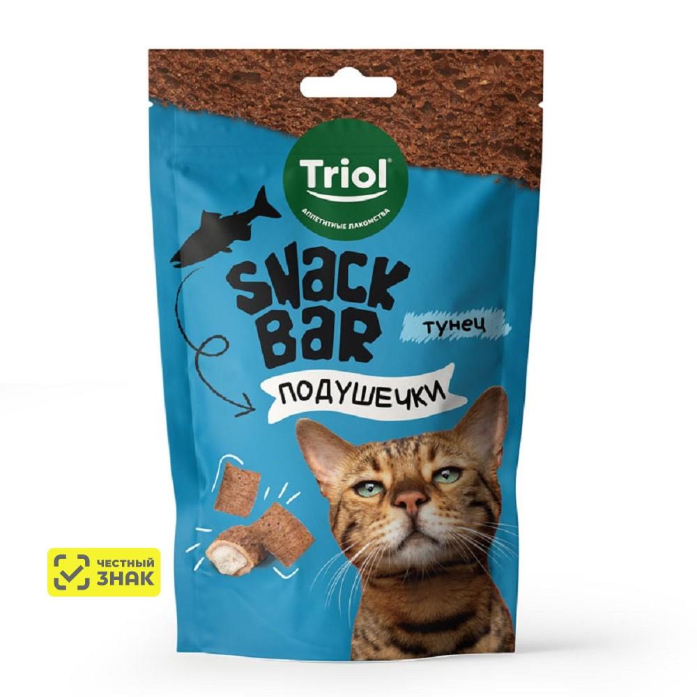 Triol Лакомство Мини-подушечки с начинкой из тунца для кошек, 30 гр.