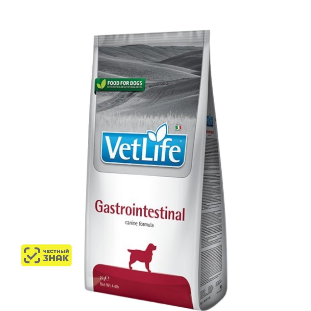 Farmina Vet Life Gastrointestinal Сухой диетический корм для собак, при заболеваниях ЖКТ, с курицей, 2 кг
