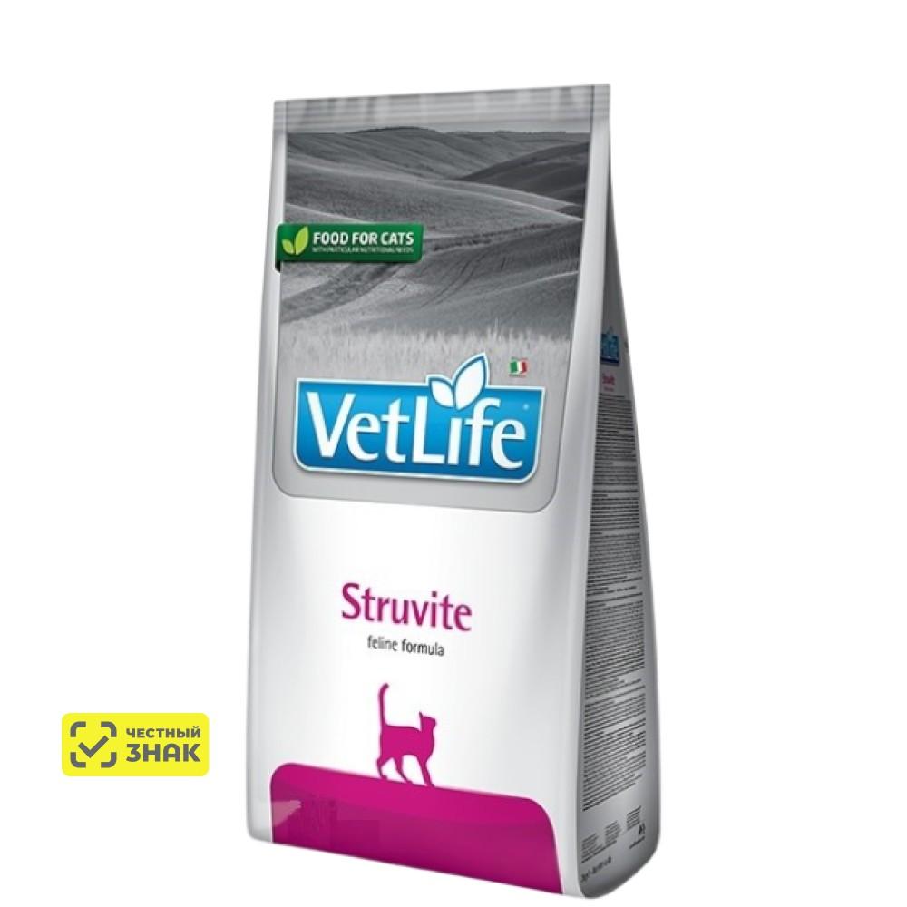 Farmina Vet Life Struvite Сухой диетический корм для кошек при мочекаменной болезни, с курицей, 2 кг