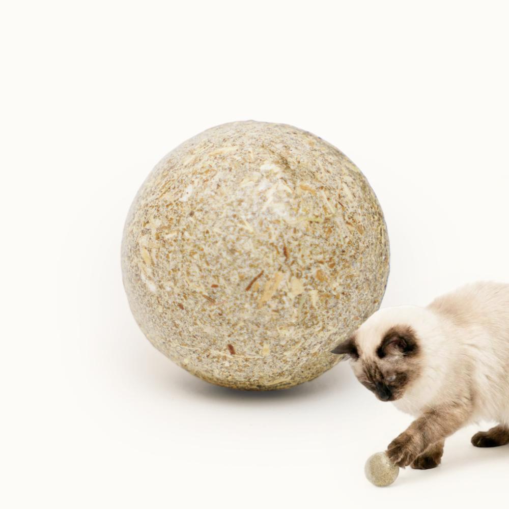Pet hobby Игрушка для кошек Мячик Фриски (кошачья мята, корень валерианы, лаванда), диаметр 3,5 см