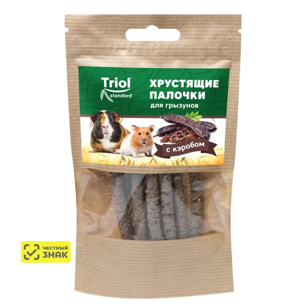 Triol Лакомство хрустящие палочки с кэробом для грызунов, 30 гр.