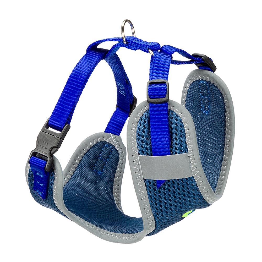 Ferplast Шлейка для собак и кошек Nikita P, XS, обхват шеи 19-26 см, обхват груди 28-40 см, ширина 10 мм, синяя