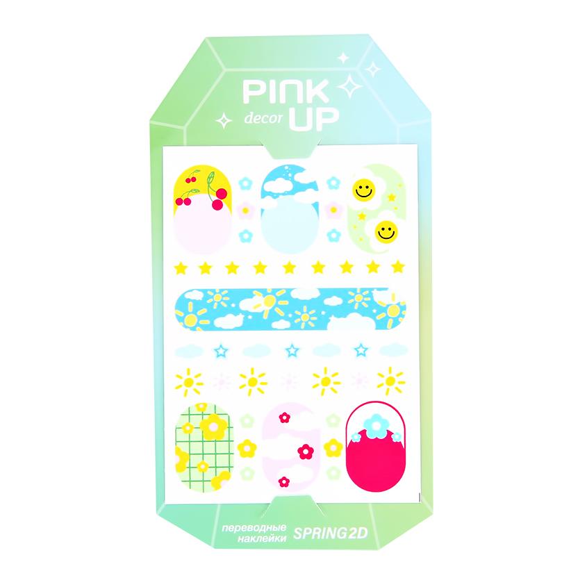 Наклейки для ногтей `PINK UP` `DECOR` SPRING COLLECTION 2D переводные тон 168