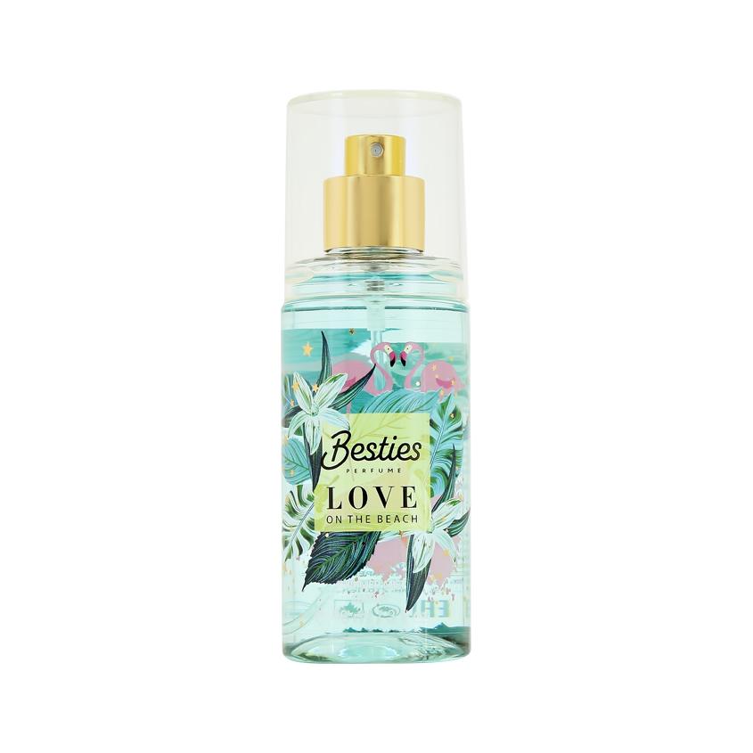 Парфюмированный мист для тела `BESTIES` SHIMMER MIST love on the beach (жен.) 88 мл