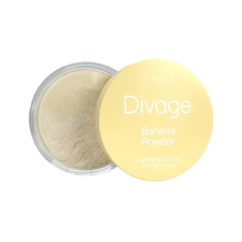 Пудра для лица `DIVAGE` BANANA POWDER рассыпчатая матирующая тон 01