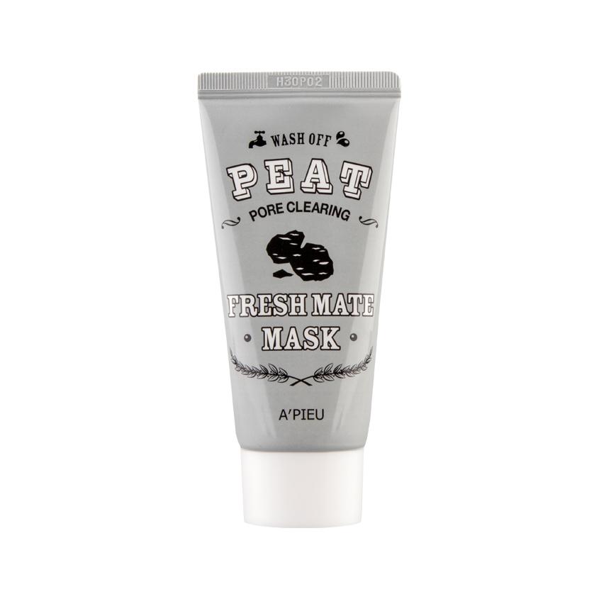 Маска для лица `A`PIEU` FRESH MATE MASK очищающая с экстрактом торфа и древесным углем 50 мл