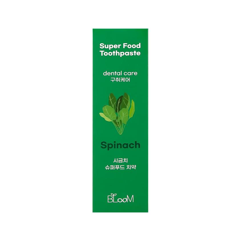 Паста зубная `BLOOM` SUPER FOOD Шпинат 100 г