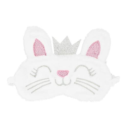 Маска для сна `MISS PINKY` мягкая (Котик белый)