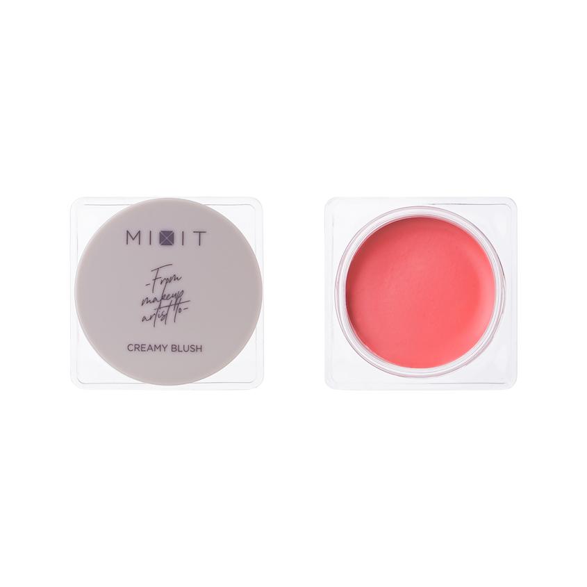 Румяна для лица `MIXIT` CREAMY BLUSH кремовые тон 01 Tea rose