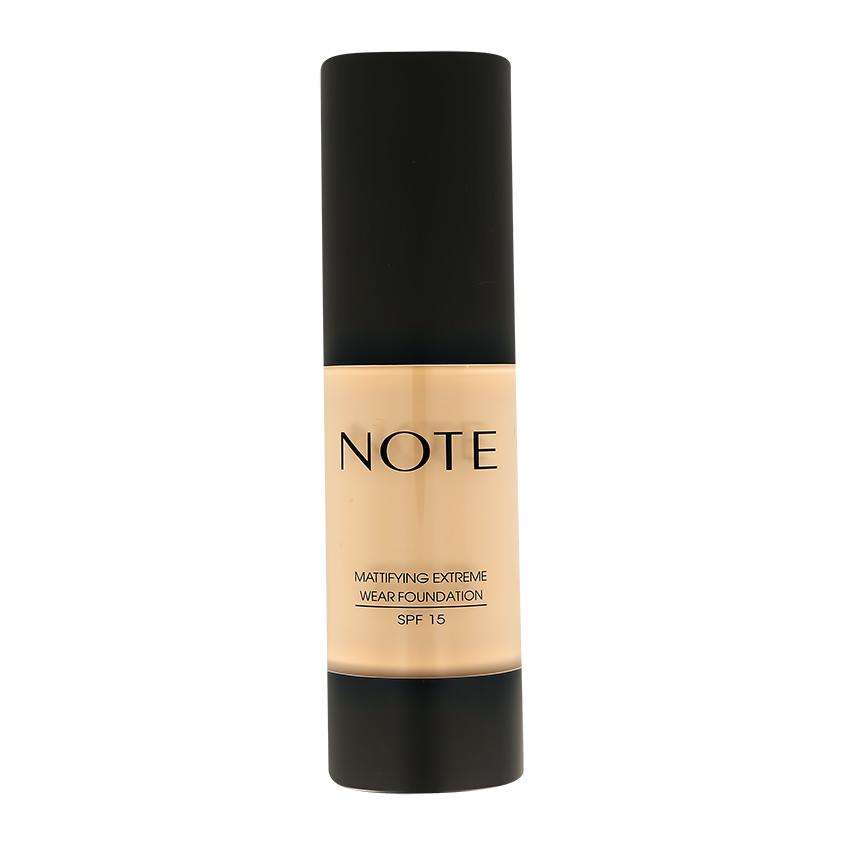 Основа тональная для лица `NOTE` MATTIFYING EXTREME WEAR с матирующим эффектом тон 116 Golden beige