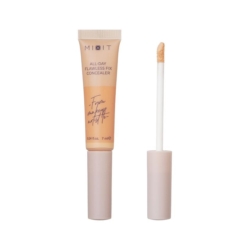 Консилер для лица `MIXIT` ALL DAY FLAWLESS FIX с безупречной фиксацией тон 003 Light honey