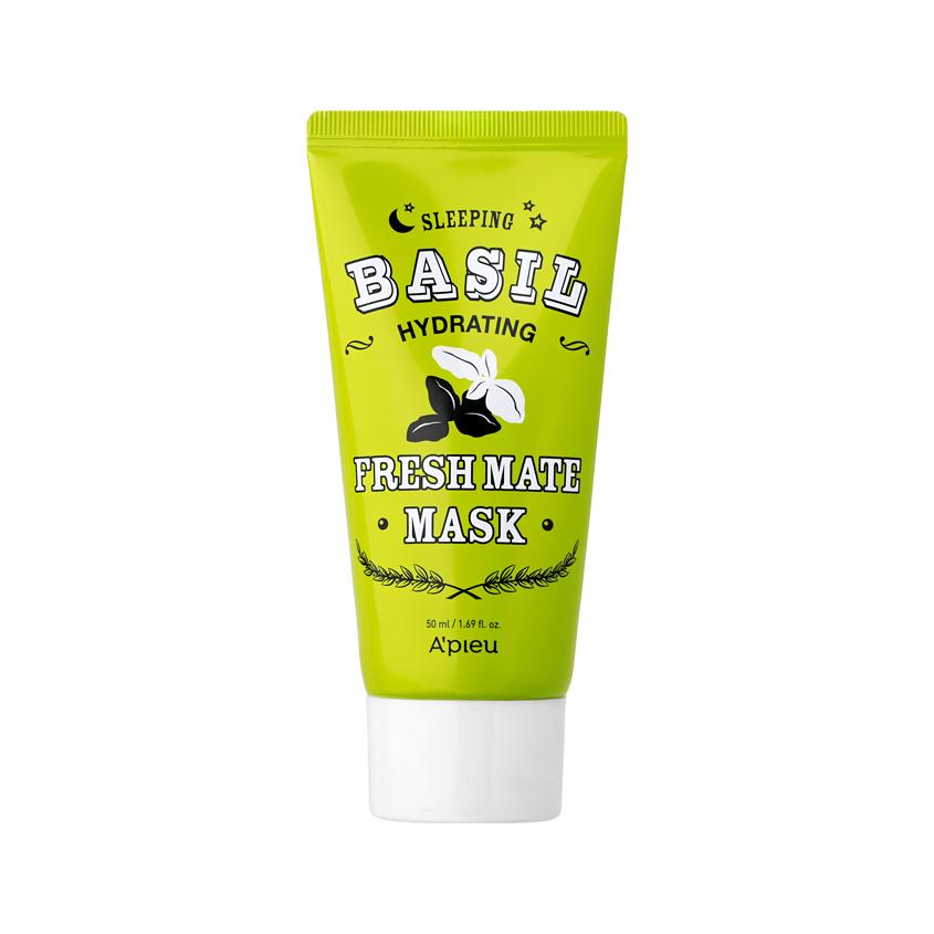 Ночная маска для лица `A`PIEU` FRESH MATE MASK увлажняющая с экстрактом базилика и баобаба 50 мл