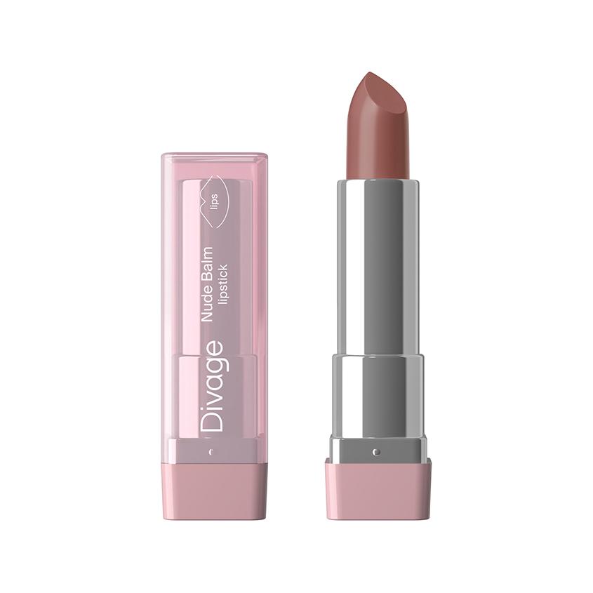 Помада-бальзам для губ `DIVAGE` NUDE BALM полупрозрачная тон 06 Soft brown
