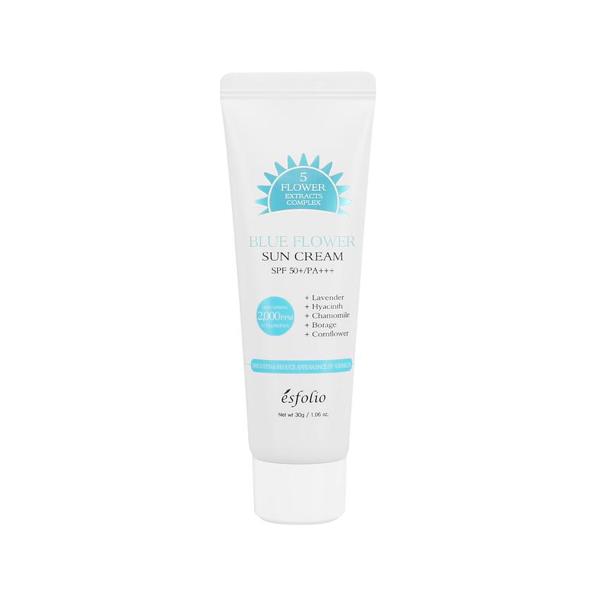 Крем для лица `ESFOLIO` BLUE FLOWER SUN солнцезащитный SPF50+ (увлажняющий) 30 г