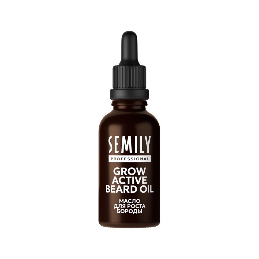 Масло для роста бороды `SEMILY` GROW ACTIVE с экстрактом красного перца и маслом арганы 50 мл