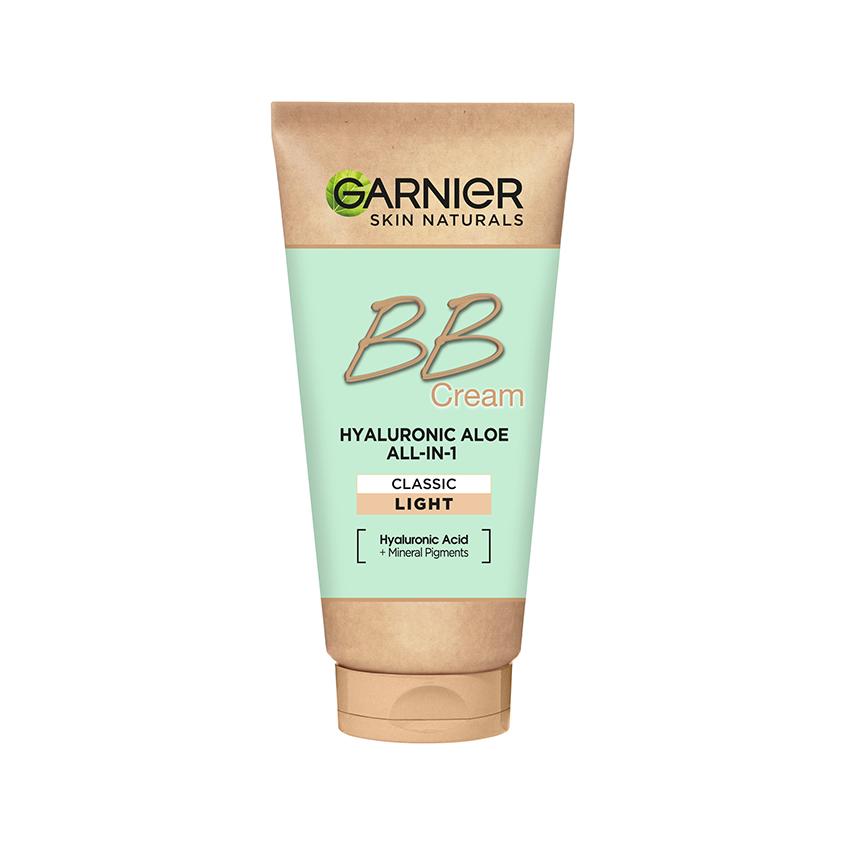 Крем для лица `GARNIER` `SKIN NATURALS` BB Cream Гиалуроновый алоэ-уход 5в1 светло-бежевый для нормальной кожи 50 мл