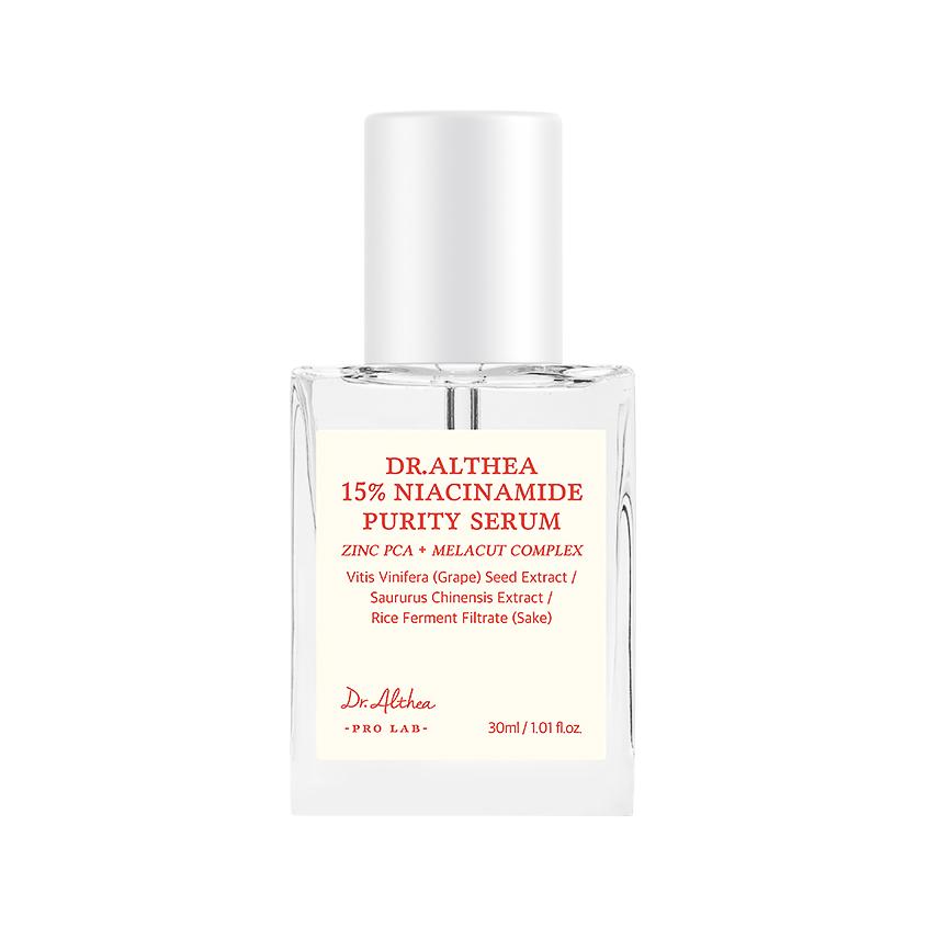 Сыворотка для лица `DR. ALTHEA` NIACINAMIDE PURITY 15% с ниацинамидом и цинком 30 мл