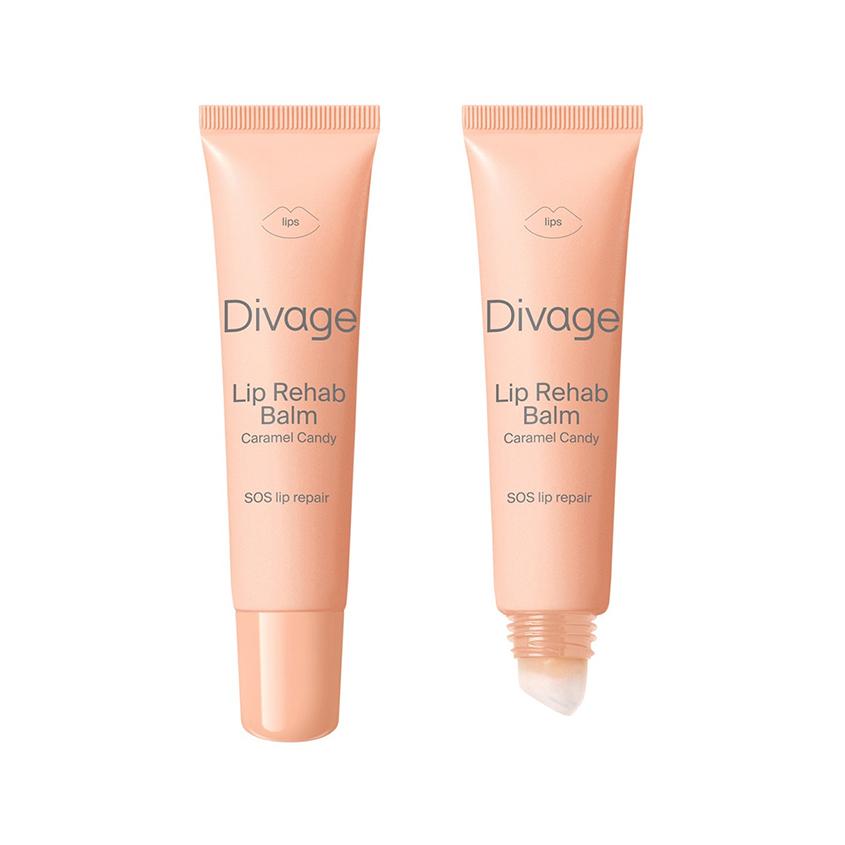 Бальзам для губ `DIVAGE` LIP REHAB BALM SOS LIP REPAIR восстанавливающий тон Caramel candy