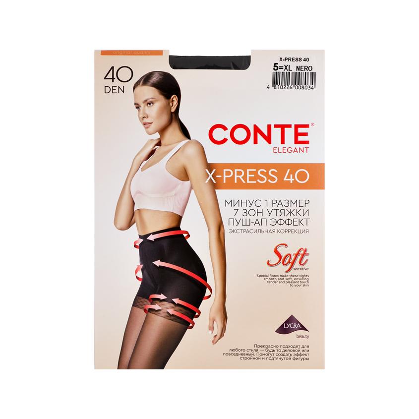 Колготки женские `CONTE ELEGANT` X-PRESS 40 den (nero) р-р 5