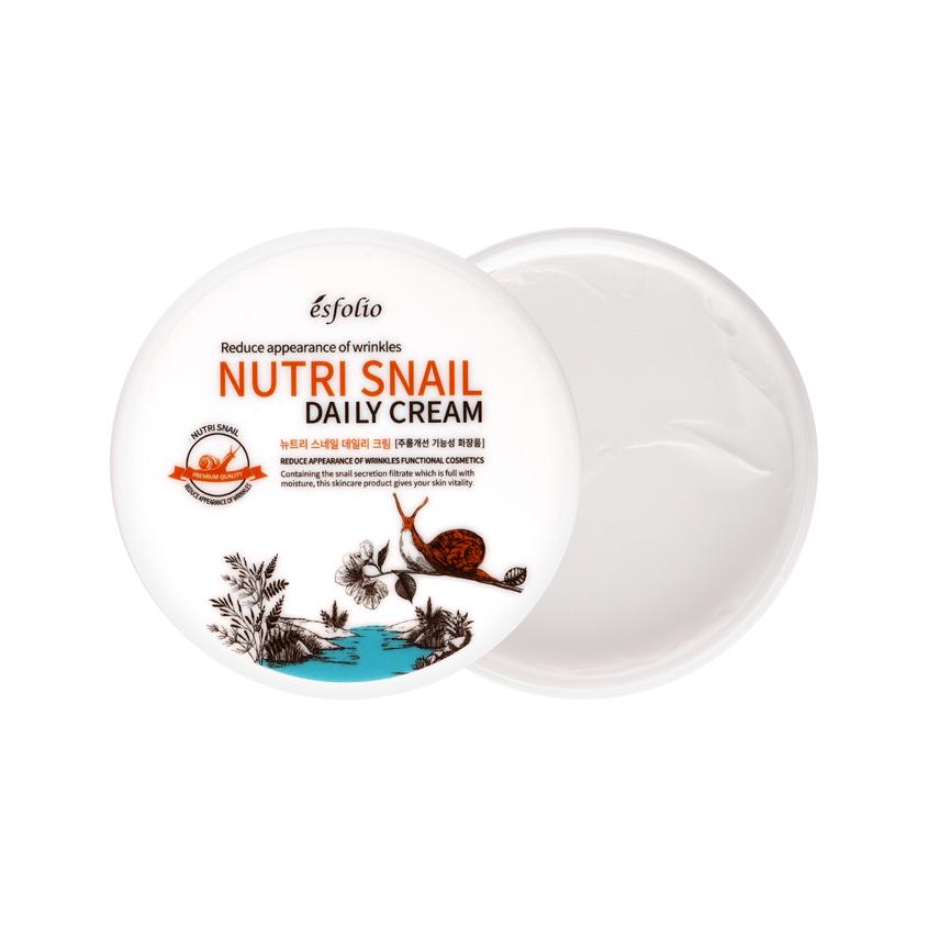 Крем для лица `ESFOLIO` NUTRI SNAIL с экстрактом муцина улитки 200 мл