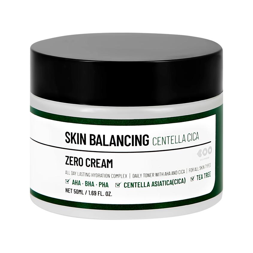 Крем для лица `DEARBOO` SKIN BALANCING с AHA, BHA и PHA-кислотами, экстрактом центеллы и чайного дерева 50 мл