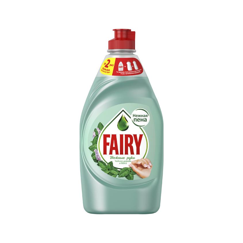 Средство для мытья посуды `FAIRY` НЕЖНЫЕ РУКИ Чайное дерево и мята 450 мл