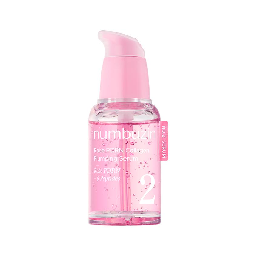 Сыворотка для лица `NUMBUZIN` NO. 2 Rose PDRN Collagen Plumping увлажняющая с ПДРН розы и коллагеном 30 мл