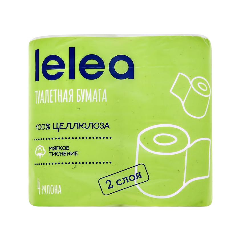 Бумага туалетная `LELEA` 2-х слойная 4 шт