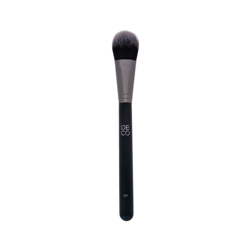 Кисть `DECO.` MAKE UP BRUSH FACE для нанесения тона синтетическая плоская №101