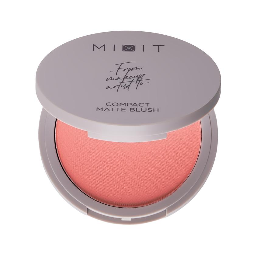 Румяна для лица `MIXIT` COMPACT BLUSH компактные матовые тон 01 Harmony