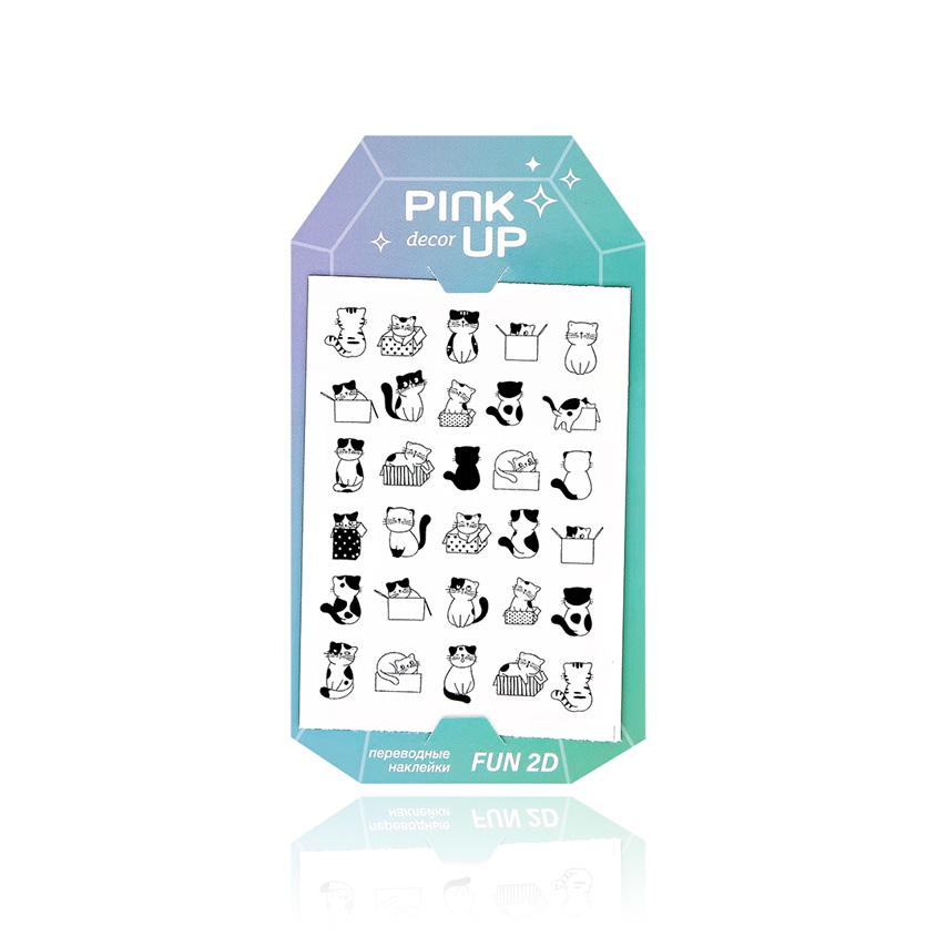 Наклейки для ногтей `PINK UP` `DECOR` 2D переводные тон 842